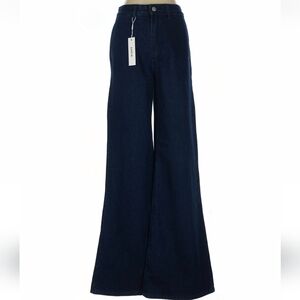 SHEIN Dark Blue Wide Leg Jeans